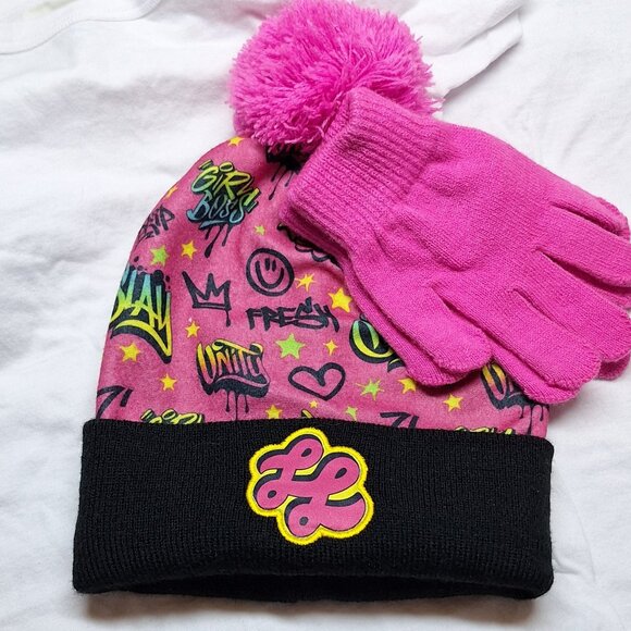 That Girl Lay Lay Beanie Toque Hat Set With Gloves OS Youth - Picture 2 of 6